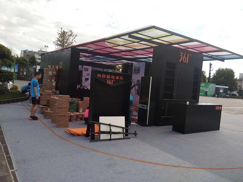 361度外卖展台搭建